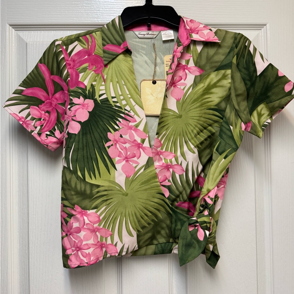 Tommy Bahama Pink Silk Blouse